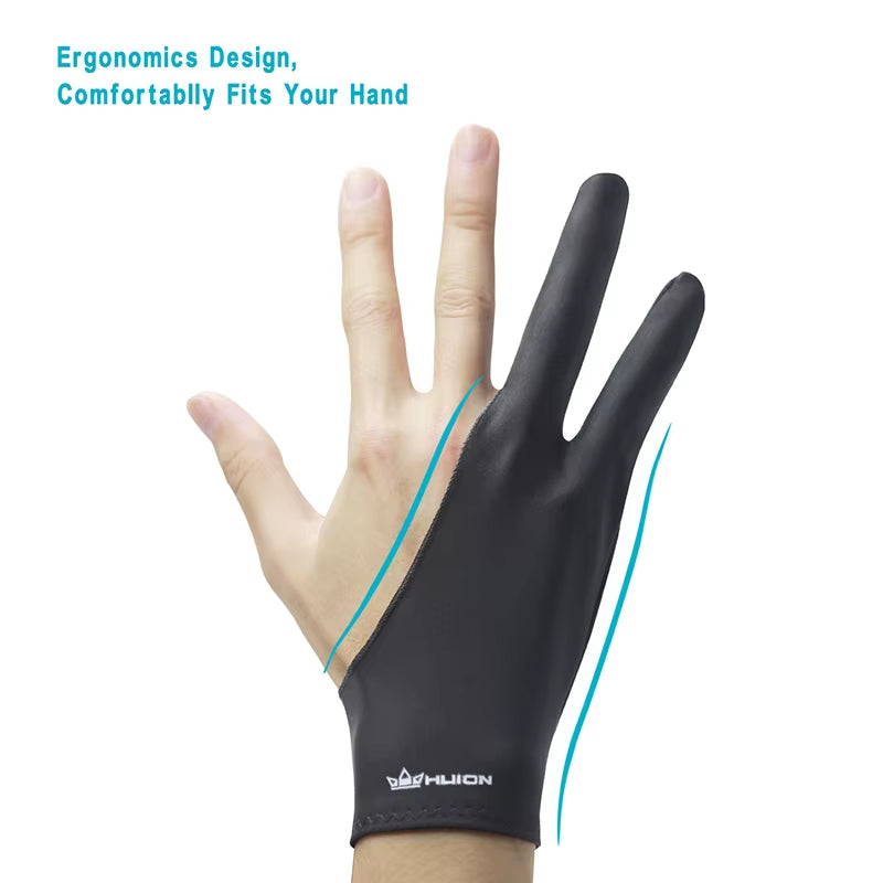 Anti-Fouling Drawing Glove for Graphics Tablet Pen Monitor Digital Drawing Tablet Light Box Tracing Board Free Size 1 PC
