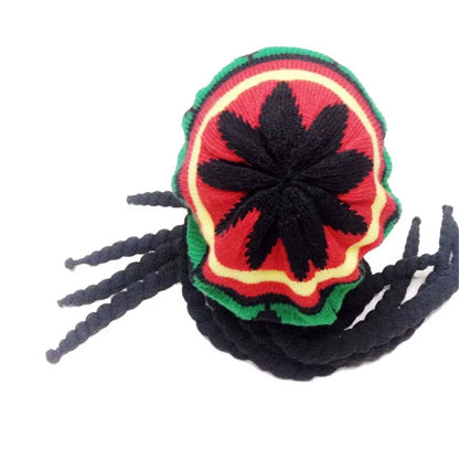 Men Women Jamican Rasta Hat Dreadlocks Wig Bob Marley Caribbean Fancy Dress Prop Unisex Knitted Beanie Hat