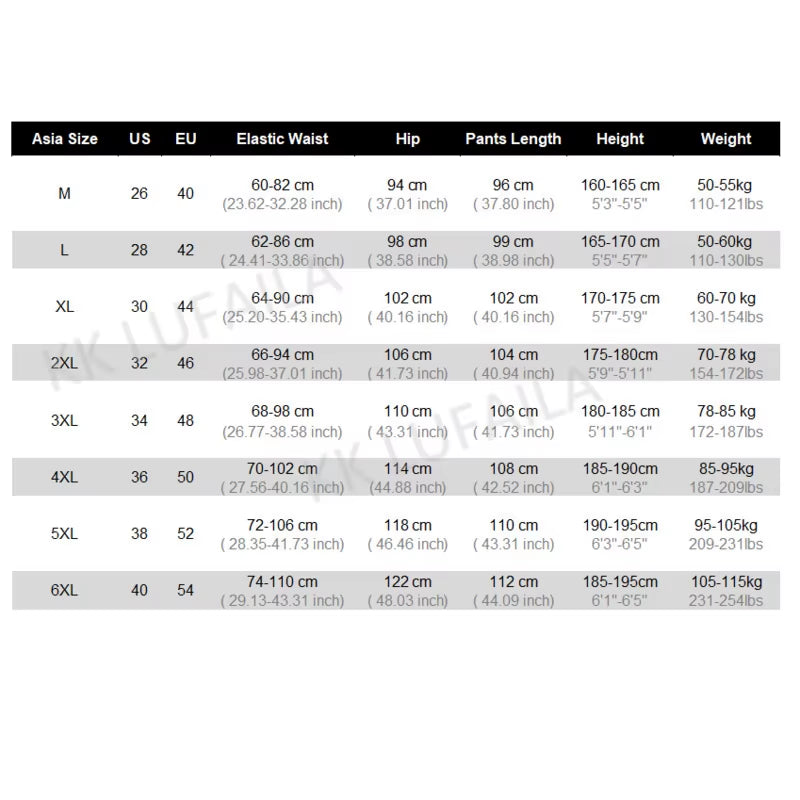 2025 Sportswear Joggers outside Men'S Casual Pants Quickly Dry Breathable Male Pants Men Trousers & Sweatpants Active Pants 6XL