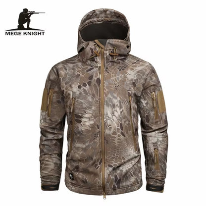 Mege Brand Clothing Autumn Men'S Military Camouflage Fleece Jacket Army Tactical Clothing Male Camouflage Windbreakers
