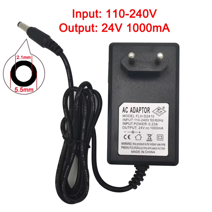 Remote Control Toy Car Charger 12V and 6V,Children Electric Car Charger,Universal European Plug Charger 24V for Kid'S Car