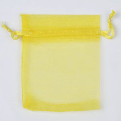 50Pcs/Lot 24 Colors Jewelry Bag Organza Gift Bags for Jewelry Packaging Bags Wedding Gift Storage Drawstring Pouches Wholesale