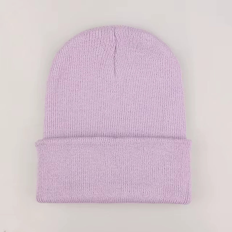 Solid Color Winter Hats for Woman New Beanies Knitted Cute Hat Girls Autumn Female Beanie Caps Warmer Bonnet Ladies Casual Cap