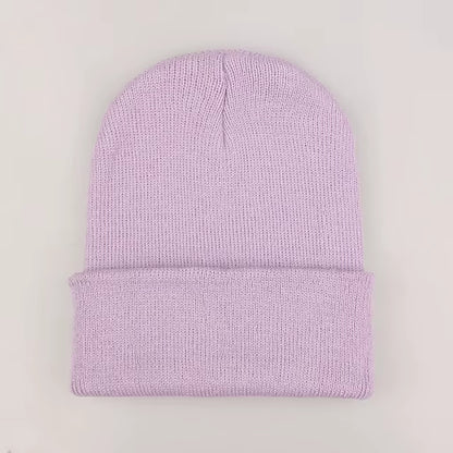 Solid Color Winter Hats for Woman New Beanies Knitted Cute Hat Girls Autumn Female Beanie Caps Warmer Bonnet Ladies Casual Cap