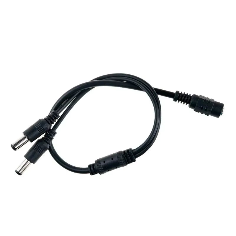 DC Power Jack 5.5X2.1Mm Cable 1 Female to 2,3,4,5,6,8 Male Plug Splitter Adapter for Security CCTV Camera and LED Strip