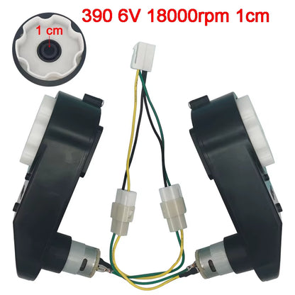 Children'S Electric Car Gearbox with 12V and 6V DC Motor,Kid'S Car Engine 550 and 390, High Speed Motor for Remote Control Car
