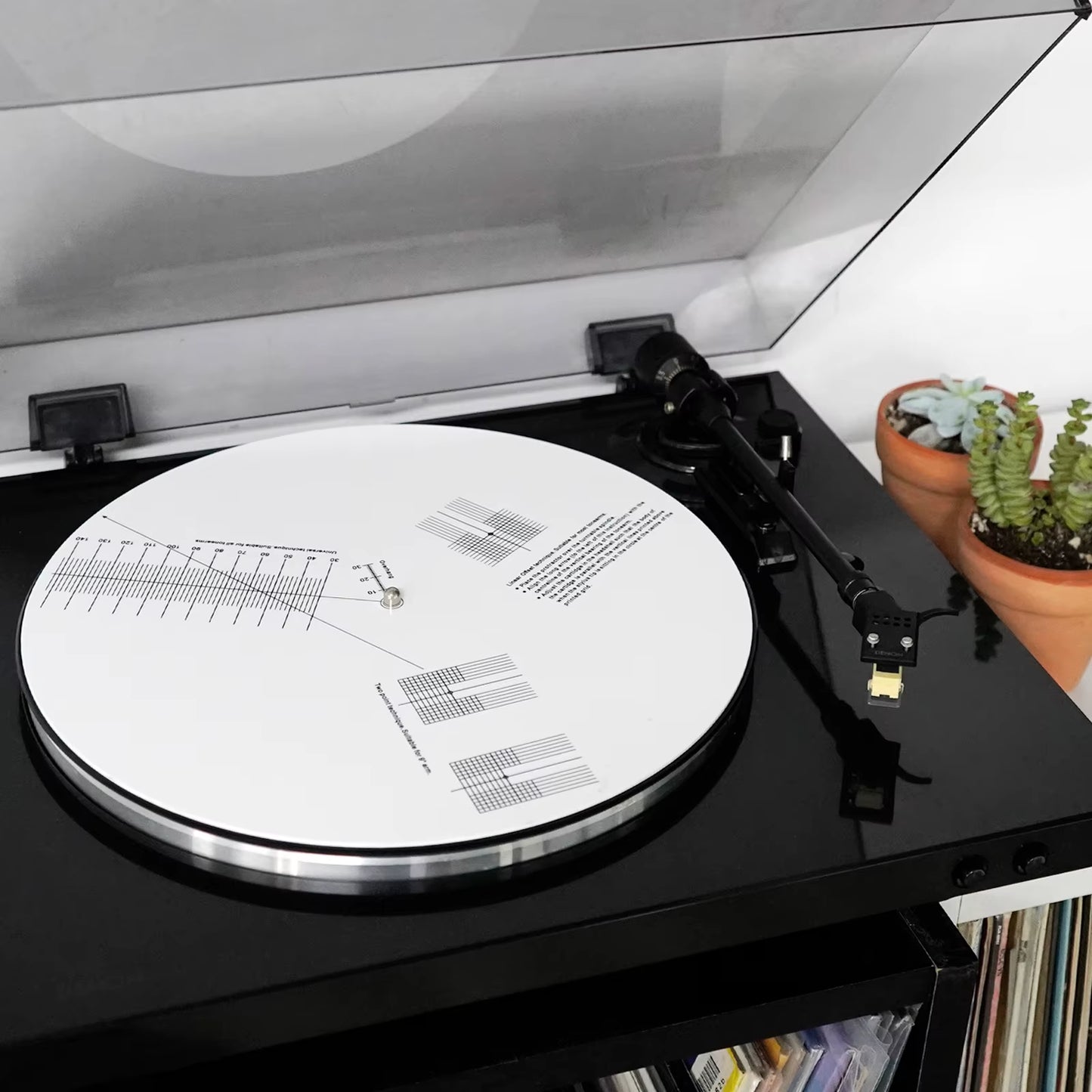 Anti-Skating Calibration Disc Phonograph Cartridge Alignment Protractor Phonograph Cartridge Record Player Turntable Adjustment