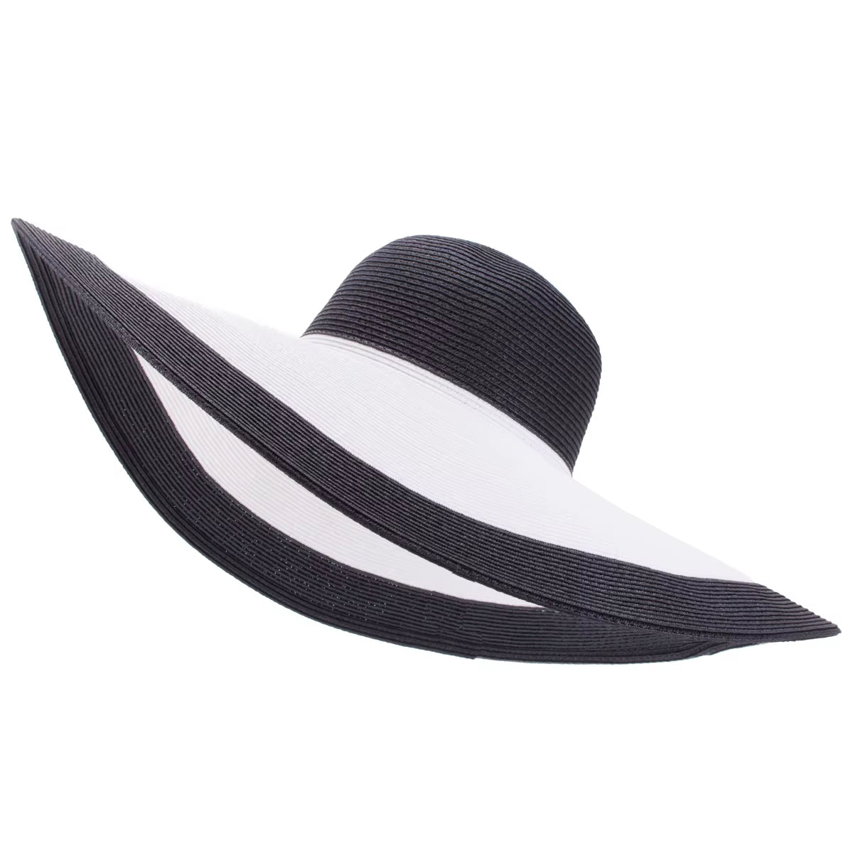 7.1''/18Cm Foldable Oversized Huge Wide Brim Sun Beach Straw Hats Wedding Womens Floppy Party Dressy A330
