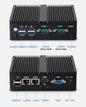XCY Fanless Mini PC  Celeron J6412 N5105 2X Gbe LAN 2X RS232 HDMI VGA Wifi 4G LTE Windows 10 Linux Industrial Computer