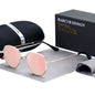 Classic Retro Reflective Sunglasses Man Hexagon Sunglasses Metal Frame Eyewear Sun Glasses with Box Oculos De Sol Gafas