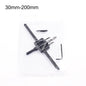 LUBAN Adjustable Metal Wood Circle Hole Saw Drill Bit Cutter Kit DIY Tool 30Mm-120Mm Black Alloy Blade 30Mm-200Mm 30Mm-300Mm