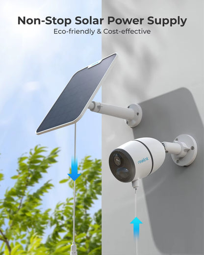 Solar Panel with 4M Cable for  Rechargeable Battery Cameras Solar Panel for Argus 3 Pro/Argus Pt/Trackmix/Duo 2