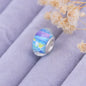 New European Colorful Lampwork Glass Bead Murano Plastic Aolly Charm Fit Pan Brand Bracelet Bangle Women DIY Jewelry Dropship