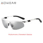 Photochromic Sunglasses Men Polarized Day Night Driving Glasses High Quality Aluminium Rimless Chameleon Eyewear Gafas