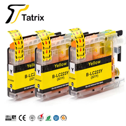 Tatrix with Chip LC223 LC221 Compatible Ink Cartridge for  MFC-J4420DW/J4620DW/J4625DW/J480DW/J680DW/J880DW Printer