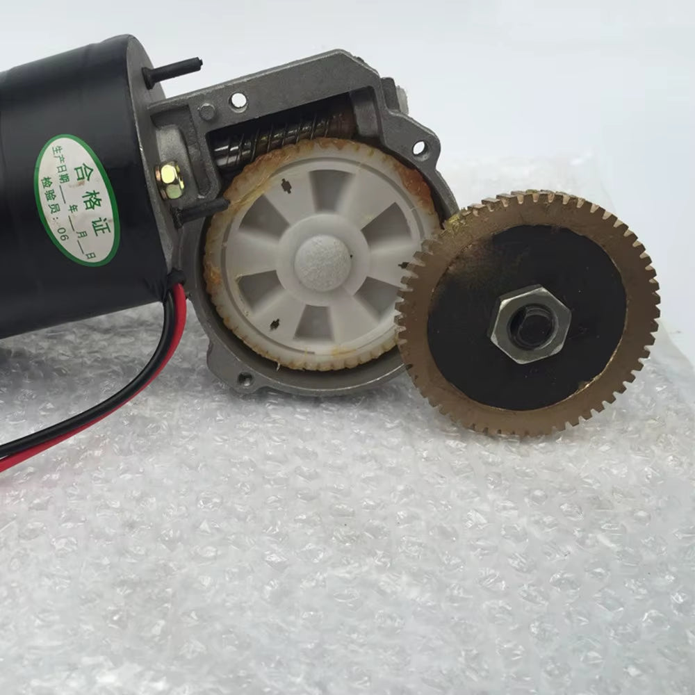 Motor Worm Self Locking 12V/24 DC Motor10-70Rpm 60W Copper Turbine Shaft Washing Key Slot Stand for 60Kgs Weight