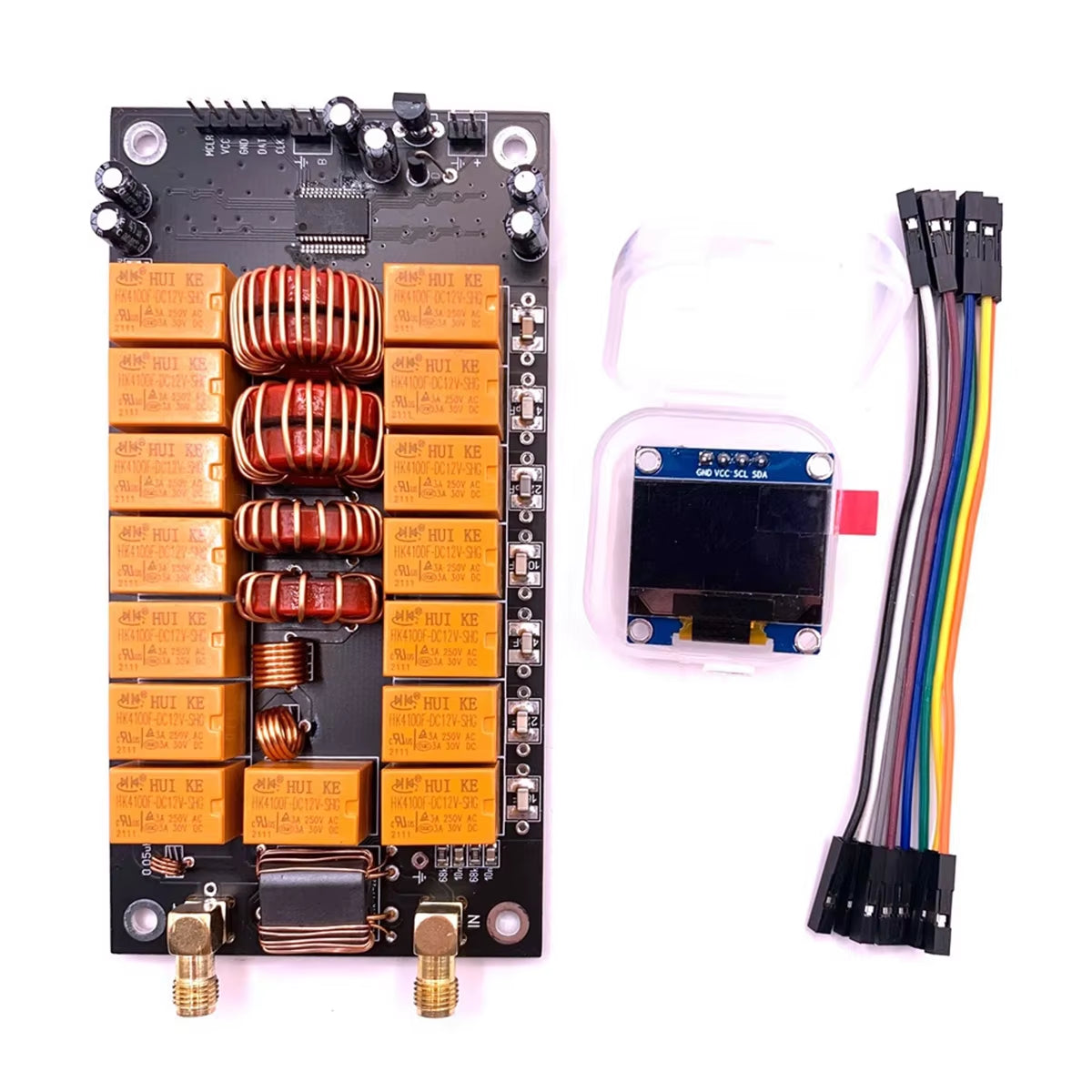 GET! Antenna Tuner Board Motherboard with Screen Finished Version DIY Antenna Kits Tester Electronic Components ATU‑100 400MA