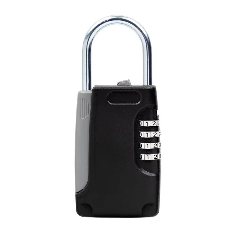 High Quality Hidden Key Safe Box 4-Digital Password Combination Lock with Hook Mini Metal Secret Box for Home Villa Caravan