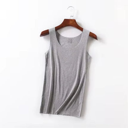 High Quality 2022Summer Solid Seamless Women Tank Tops Soft Modal Vest Sleeveless T Shirt Female White Tanks No-Trace TOPS