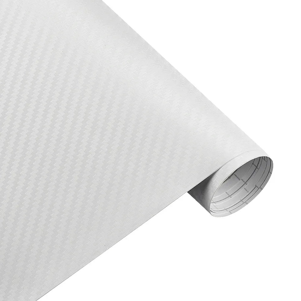 30Cmx127Cm 3D Carbon Fiber Vinyl Car Wrap Sheet Roll Film Car Stickers and Decal Motorcycle Auto Styling Accessories Automobiles