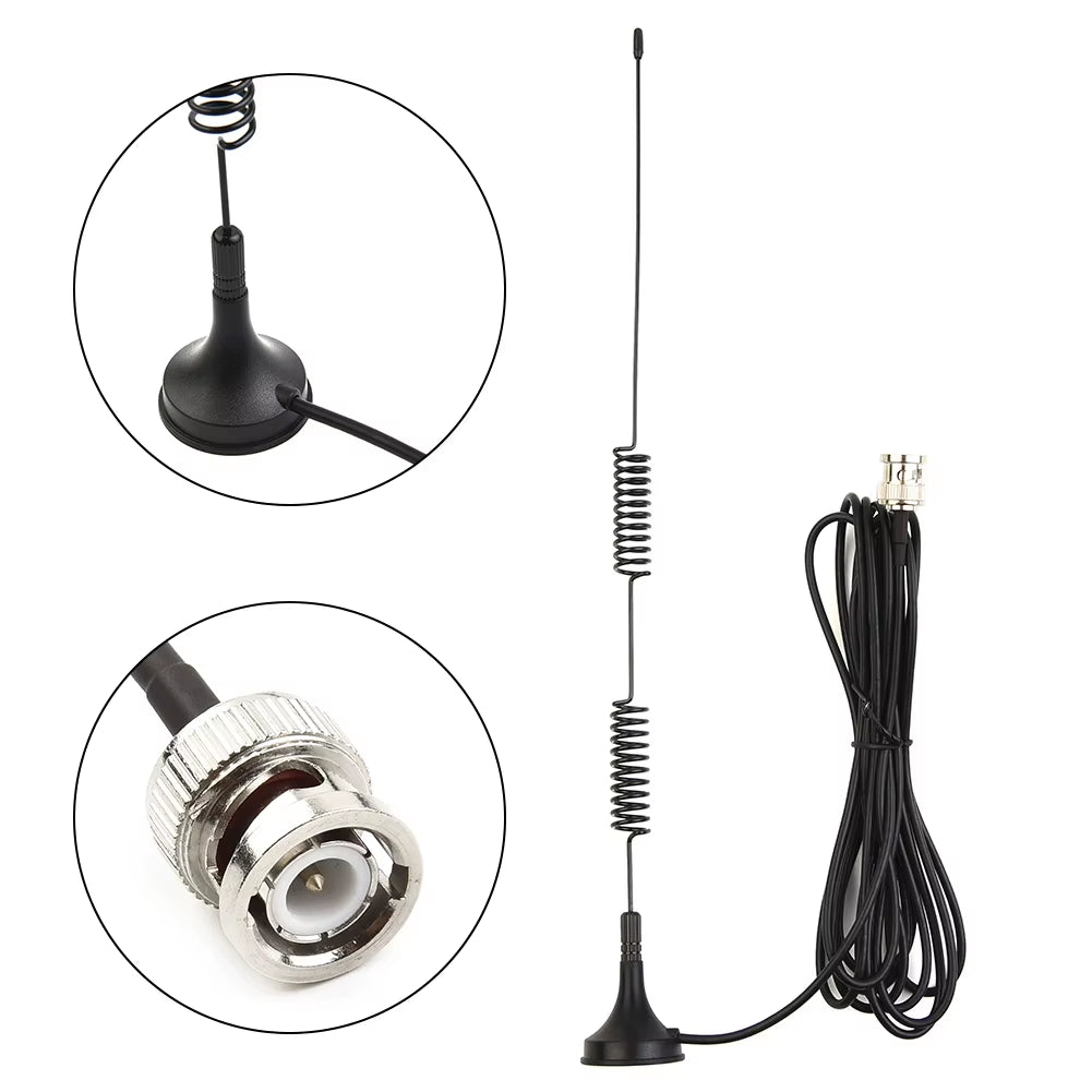 1X Antenna VHF UHF Ham Radio Antenna Amateur Radio Mobile Radio Scanner Antenna BNC Car Electronic Radio Wireless Antenna