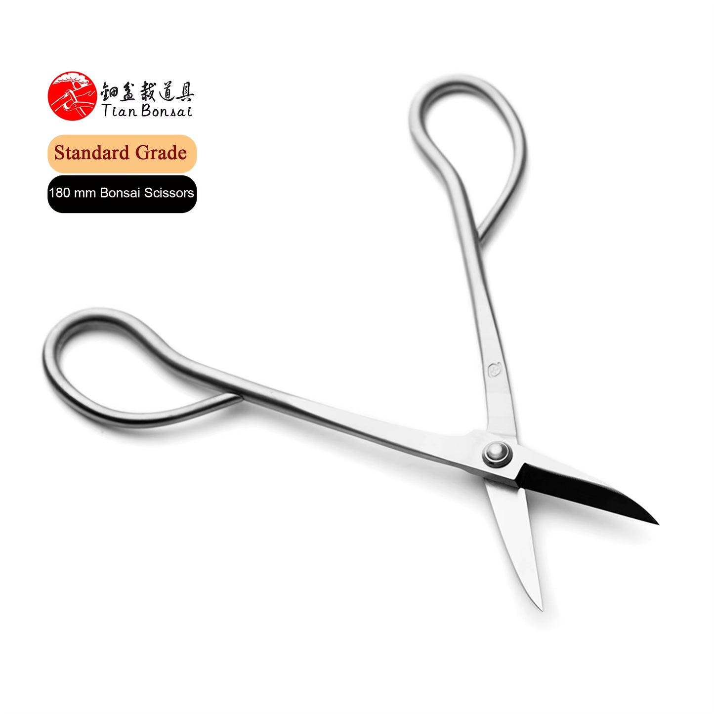 Standard Grade 180 Mm Long Handle Bonsai Scissors 3Cr13 Alloy Steel Bonsai Tools