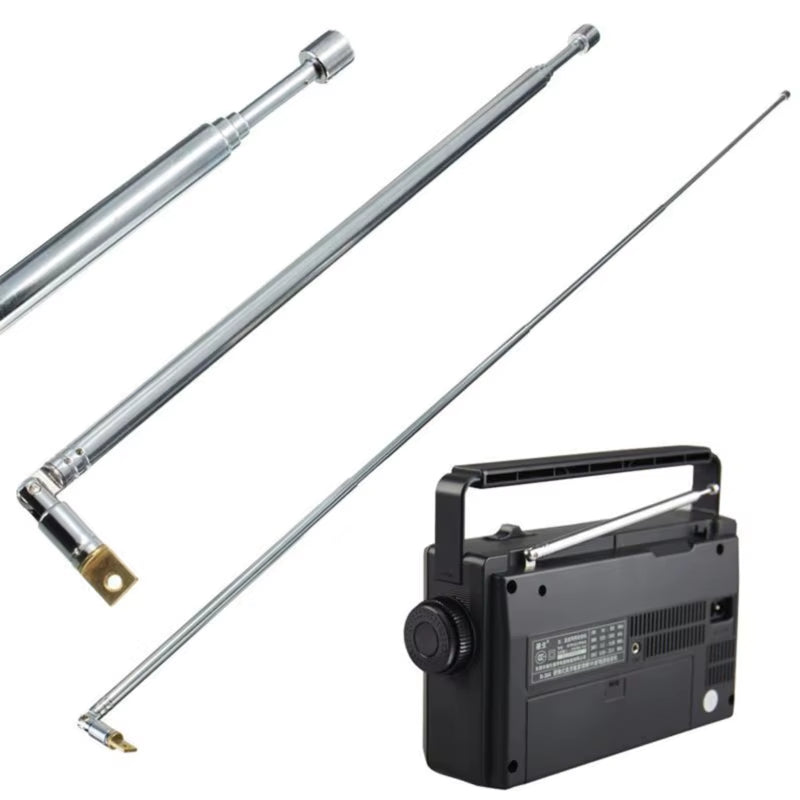 Antenna Radio Portable 4 Sections TV Antenna Telescopic Rotatable Antenna Aerial for Radio TV Antenna Rod Telescopic Antenna