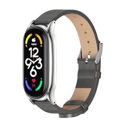 Strap for Mi Band 10 9 8 7 6 5 4 3 Bracelet Silicone Wristband for Xiaomi Mi Band 8 Metal Strap for Mi Band 7 Watchband Leather