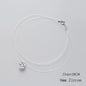925 Sterling Silver Zircon Crystal Pearl Pendant Choker Necklace Transparent Fishing Line 2020 Fine Jewelry for Women