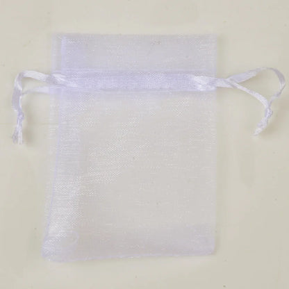 50Pcs/Lot 24 Colors Jewelry Bag Organza Gift Bags for Jewelry Packaging Bags Wedding Gift Storage Drawstring Pouches Wholesale
