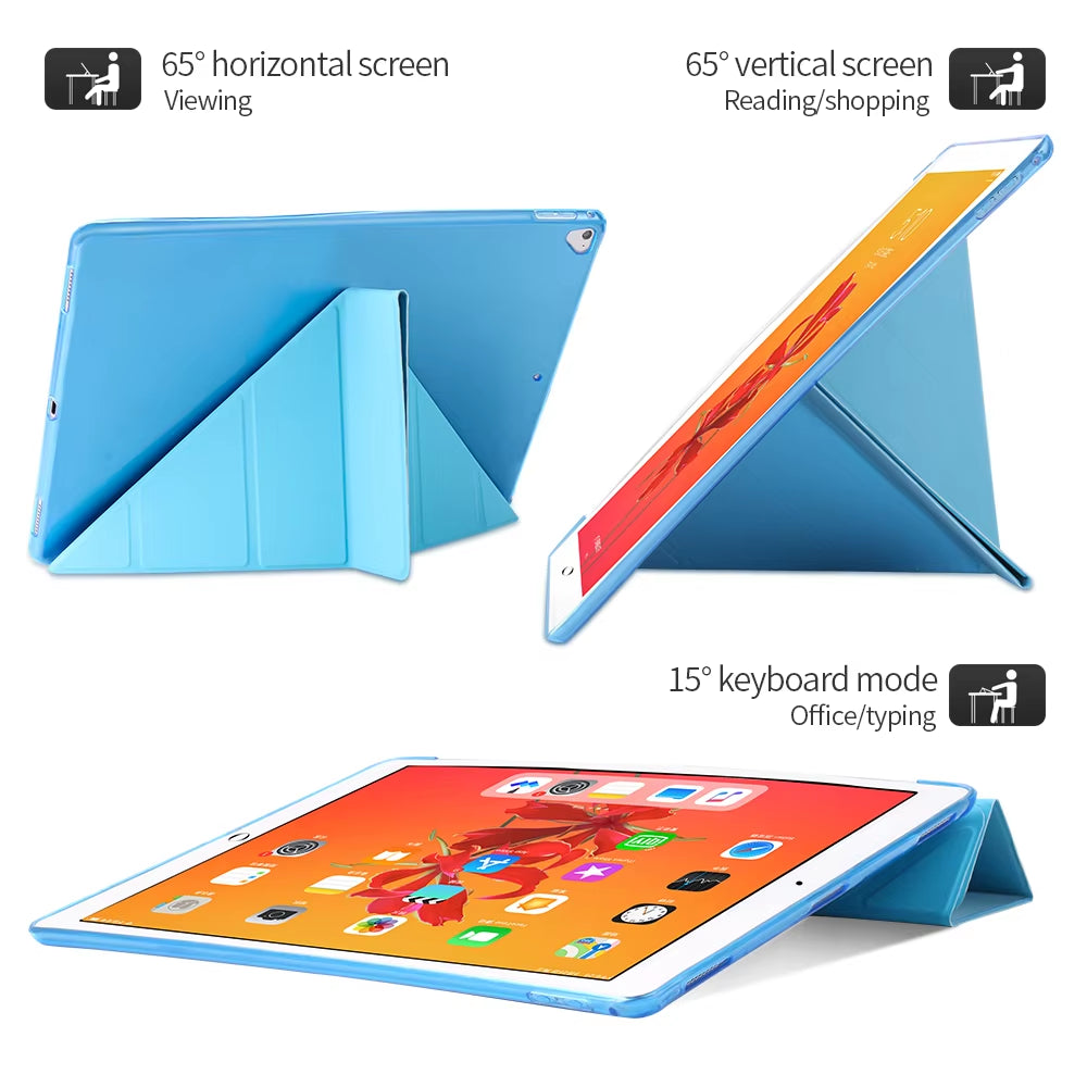 For Ipad 2 3 4 Air 1 2 3 Case Silicone Cover for Ipad 10.2 9.7 6Th 7Th 8 Generation Case for Ipad Pro 11 Air 2024 Mini 5 6 Capa