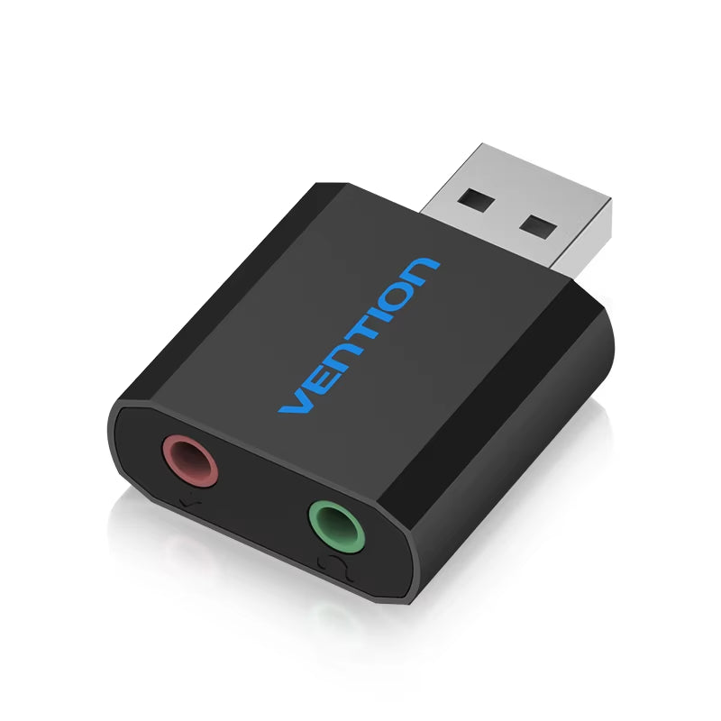 USB Sound Card USB Audio Interface External 3.5Mm Microphone Audio Adapter Sound Card for Laptop PS4 Headset Sound Card