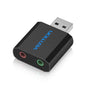 USB Sound Card USB Audio Interface External 3.5Mm Microphone Audio Adapter Sound Card for Laptop PS4 Headset Sound Card