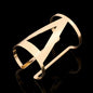 Bijoux Gypsy Fashion Gold Silver Plated Punk Hip Hop Cuff Wide Men Bangles Arm Bracelet for Women Bracelets & Bangles