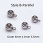 10Pcs Stainless Steel Spacer Beads Pendant Charms Clasps Gold Color Bail Beads for DIY Jewelry Making Findings Hole 2-4Mm Beads