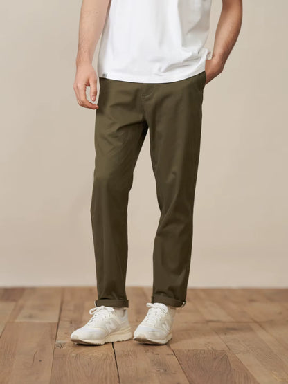 2025 Autumn New Casual Pants Men Cotton Slim Fit Chinos Fashion Trousers Male Brand Clothing plus Size Pant 482