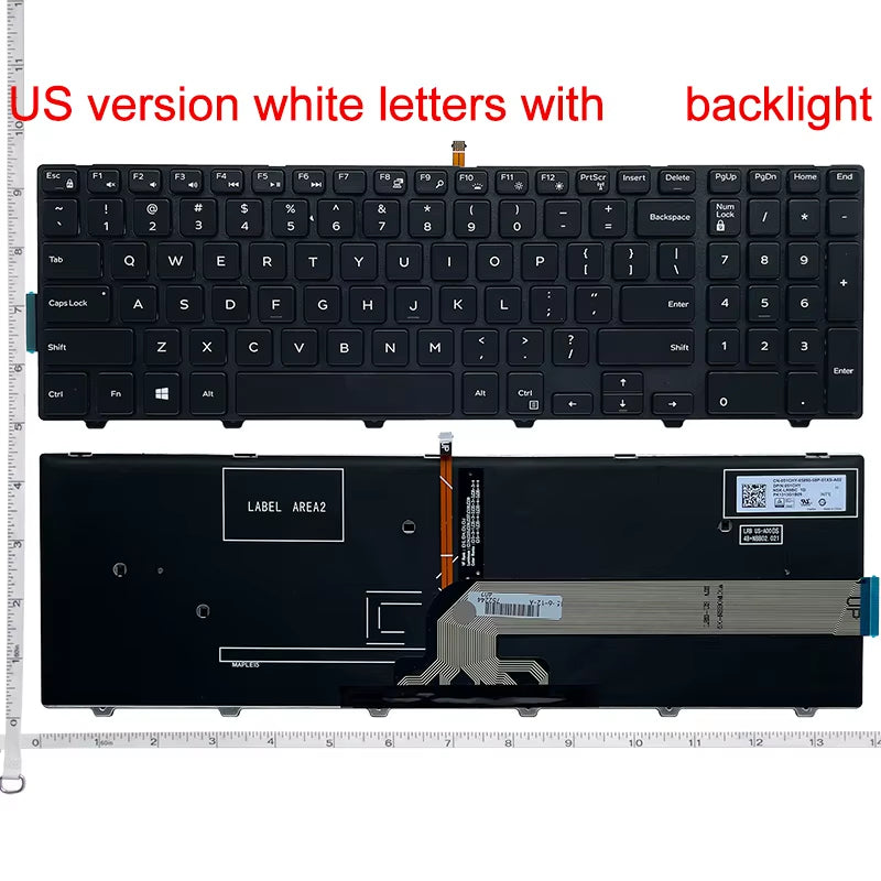 US/UK/SP Keyboard for Dell Inspiron 15 3000 5000 3541 3542 3543 5542 3550 3560 3551 3552 3559 3565 3567 3558 5545 5547 5566 5748