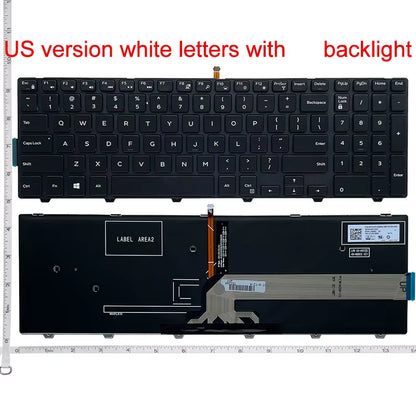 US/UK/SP Keyboard for Dell Inspiron 15 3000 5000 3541 3542 3543 5542 3550 3560 3551 3552 3559 3565 3567 3558 5545 5547 5566 5748
