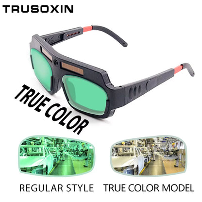 Solar Auto Darkening Eyes Mask True Color Welding Helmet Welding Mask Eyeshade/Patch/Eyes Goggles for Welder Eyes Glasses