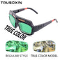Solar Auto Darkening Eyes Mask True Color Welding Helmet Welding Mask Eyeshade/Patch/Eyes Goggles for Welder Eyes Glasses