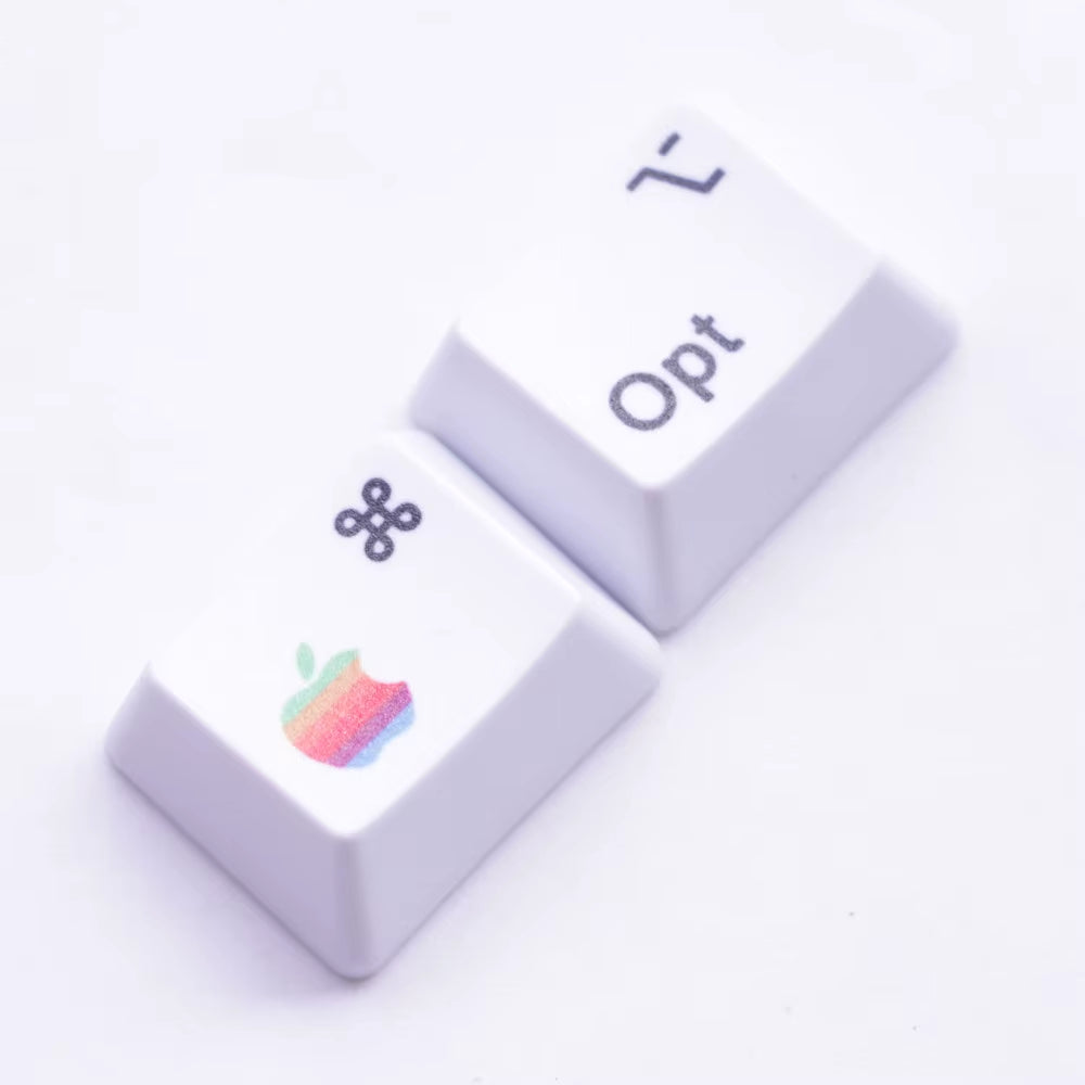 PBT Keycaps MAC Commond and Option Keys Dye-Sublimation Cherry MX Key Caps for MX Switches Mechanical Gaming Keyboard