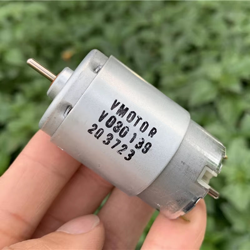 JOHNSON Vmotor Mini RS-395 Electric Motor Engine DC 6V 12V 18V 24V 10500RPM High Large Torque Motor Dual 2.3Mm Shaft Double Axis