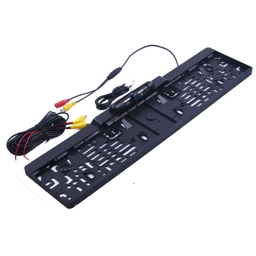 Auto Parktronic EU Car License Plate Frame Rear View Camera HD Night Vision Rear View Camera Reverse Rear Camera with 4 IR Light