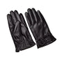 Men'S Gloves Black Winter Mittens Keep Warm Touch Screen Windproof Driving Guantes Male Autumn Winter PU Leather Gloves Business