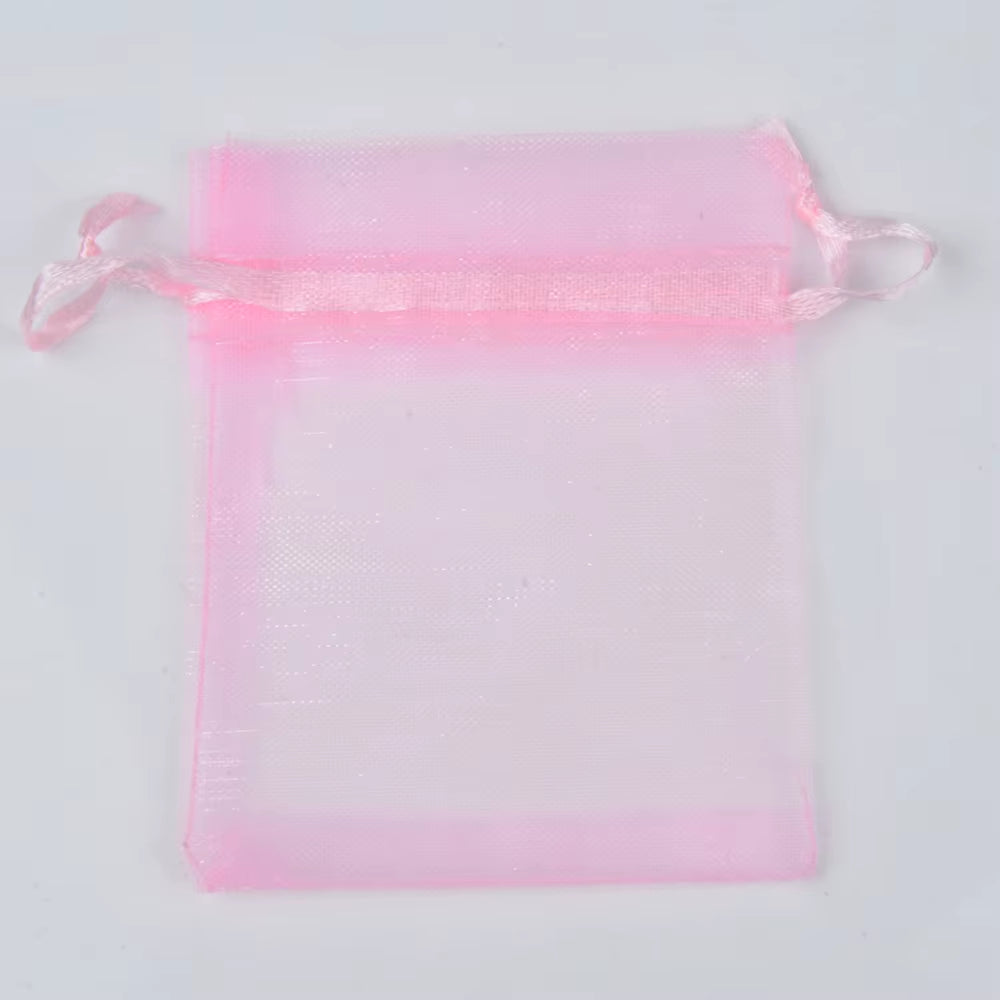 50Pcs/Lot 24 Colors Jewelry Bag Organza Gift Bags for Jewelry Packaging Bags Wedding Gift Storage Drawstring Pouches Wholesale