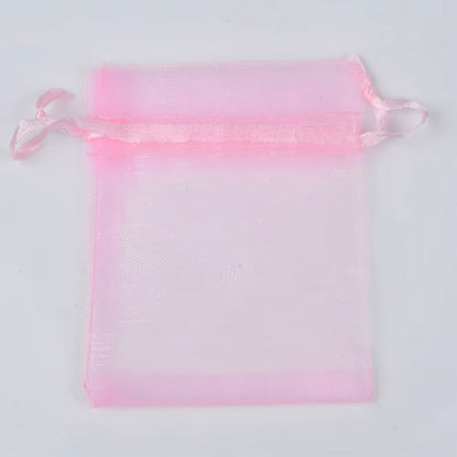 50Pcs/Lot 24 Colors Jewelry Bag Organza Gift Bags for Jewelry Packaging Bags Wedding Gift Storage Drawstring Pouches Wholesale