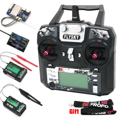 Original Flysky Fs-I6X 10CH 2.4Ghz AFHDS 2A RC Transmitter with Fs-Ia6B Fs-Ia10B FS-X6B FS-A8S Receiver for Rc Airplane Drone
