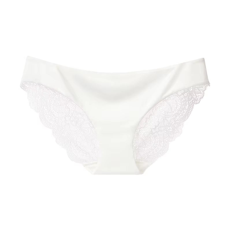Fashion Lace Underwear Women Panties Sexy Briefs Solid Color Invisible Intimate Lingerie Female Breathable Seamless Panty