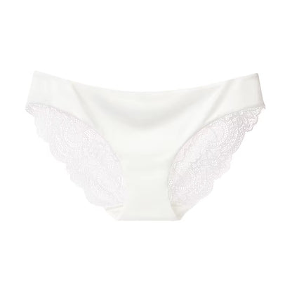Fashion Lace Underwear Women Panties Sexy Briefs Solid Color Invisible Intimate Lingerie Female Breathable Seamless Panty