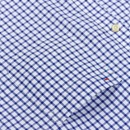 Men'S Long Sleeve Oxford Plaid Striped Work Casual Shirt with Pocket, Spring Autumn Cotton Blend Regular-Fit Button-Down Shirts